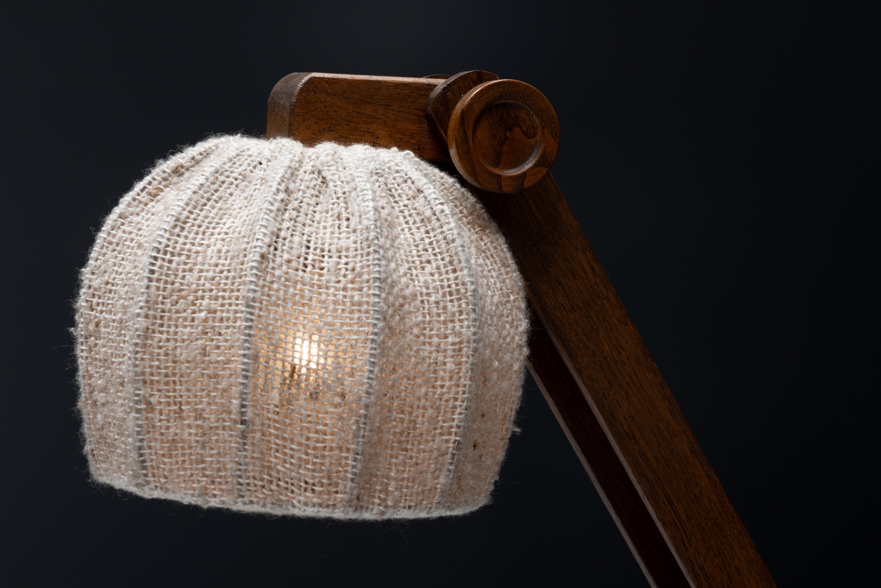 Gallery level 1960s brutalist table lamps
