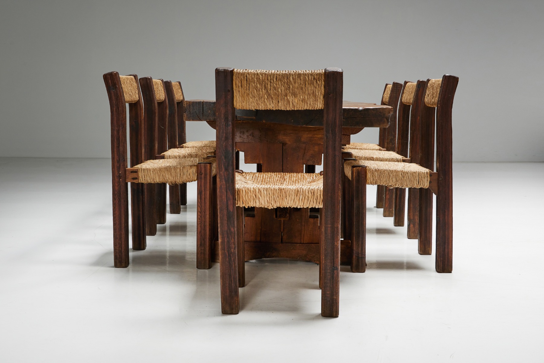 Historic brutalist dining table from the early twentieth century