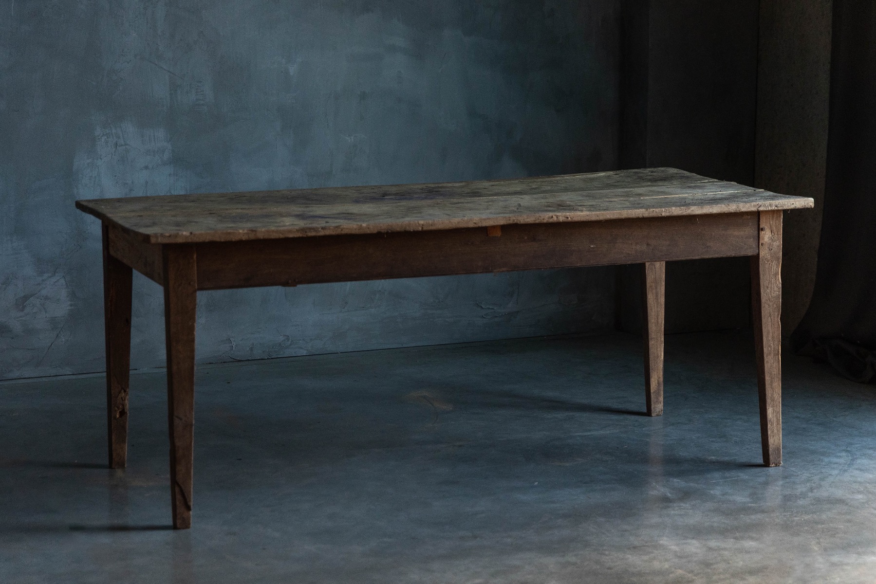 Country farmhouse dining table from the 1800s