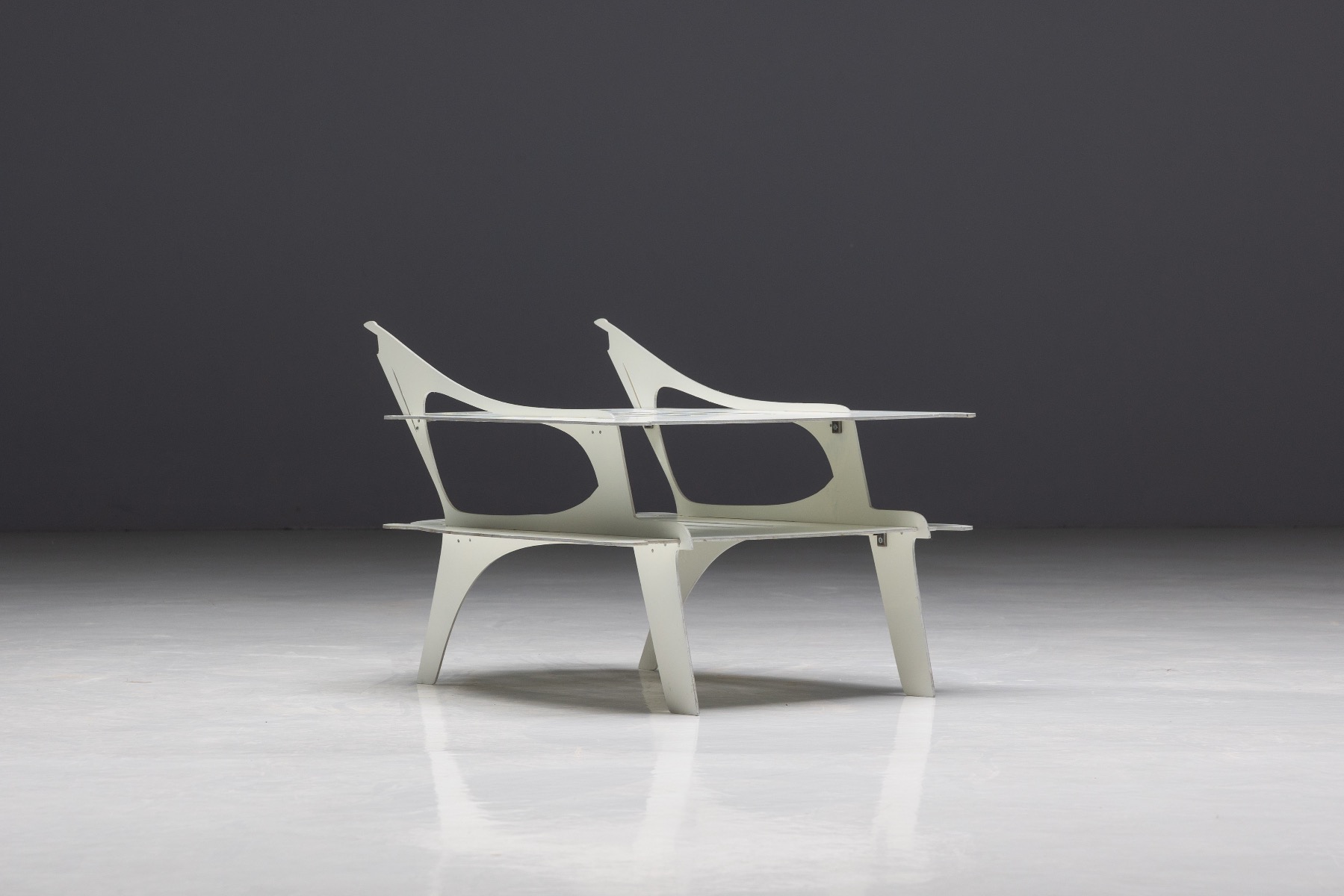 Minimal architectural coffee table from the Flatscreen series