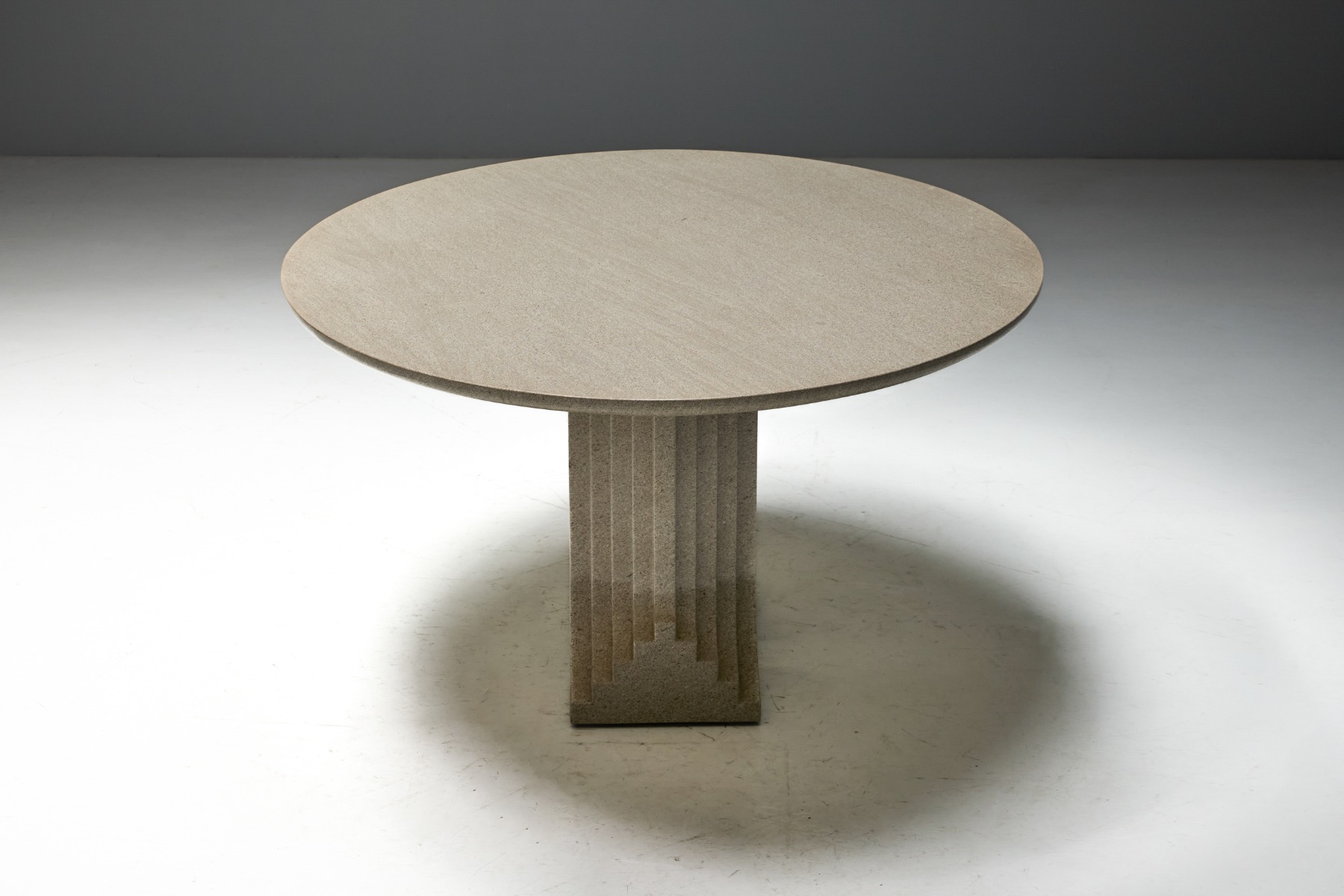 Architectural modernist dining table Samo by Scarpa