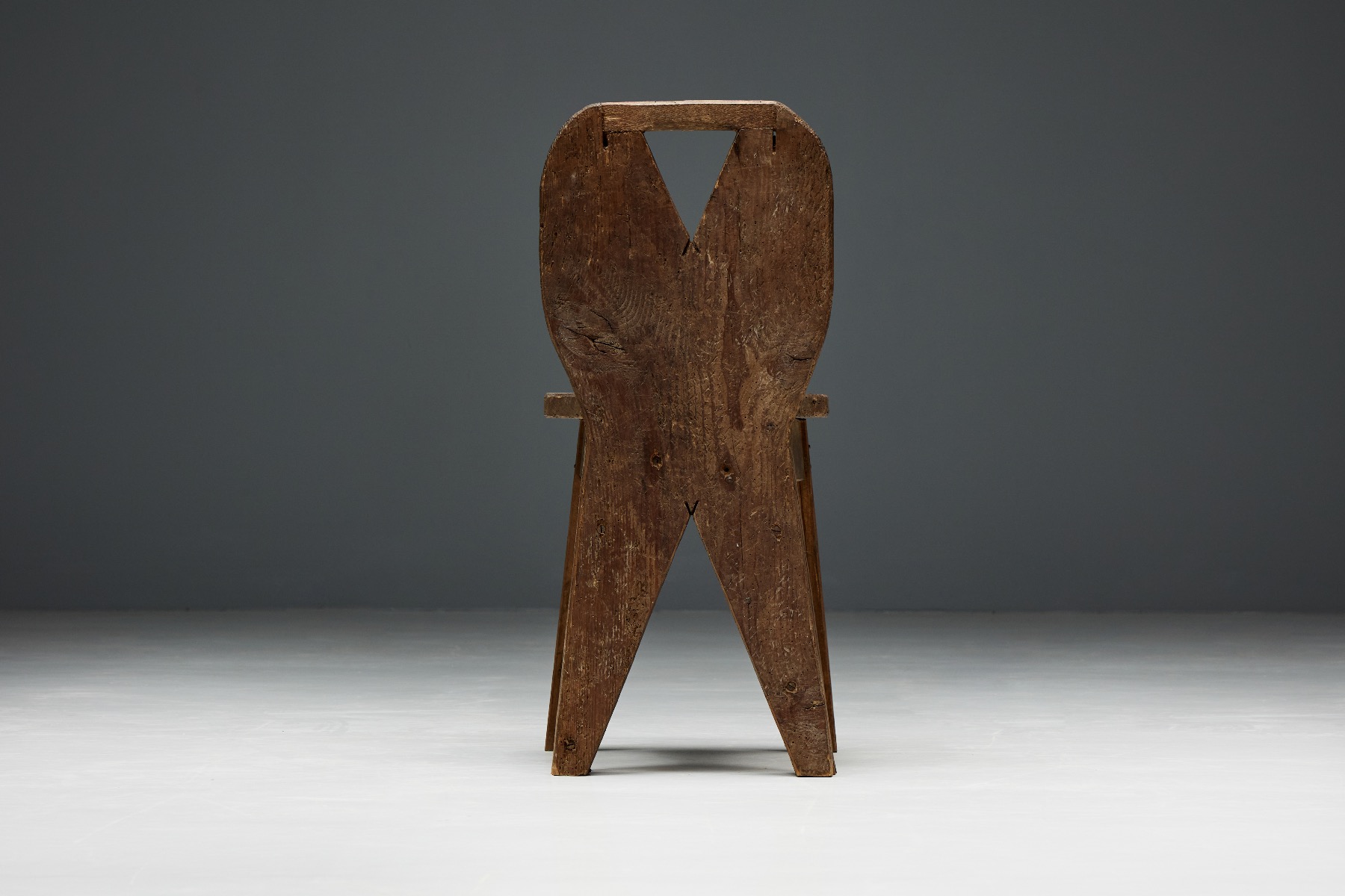 Rustic folk art mountain chairs in solid wood