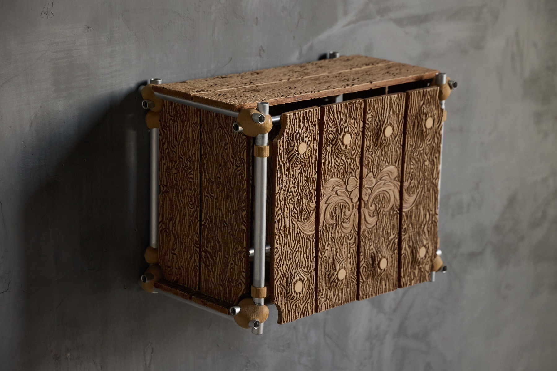 Statement cabinet crafted in rosewood with modern character
