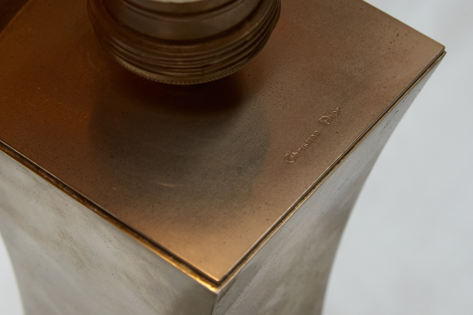 Elegant Christian Dior table lamp with sculptural form