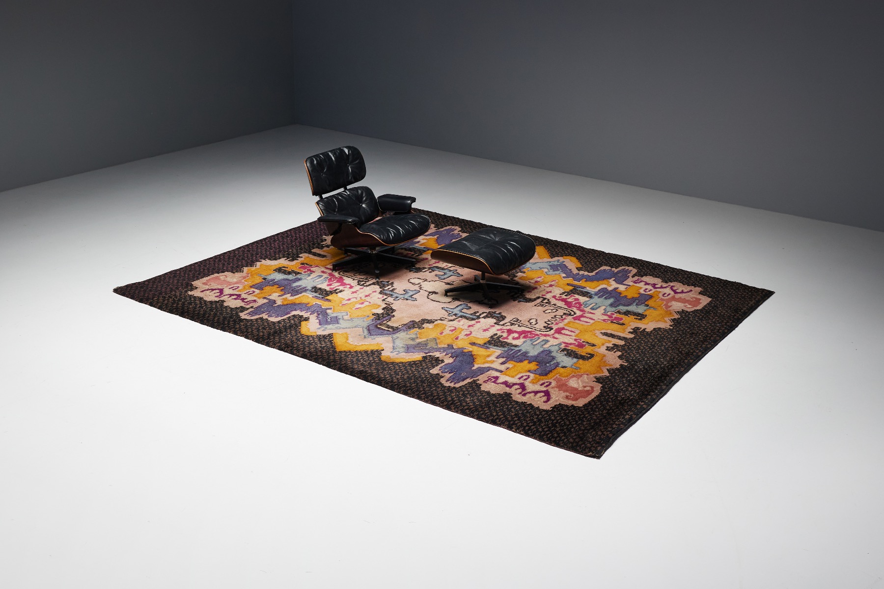 Statement wool rug by Jaap Gidding from the 1940s