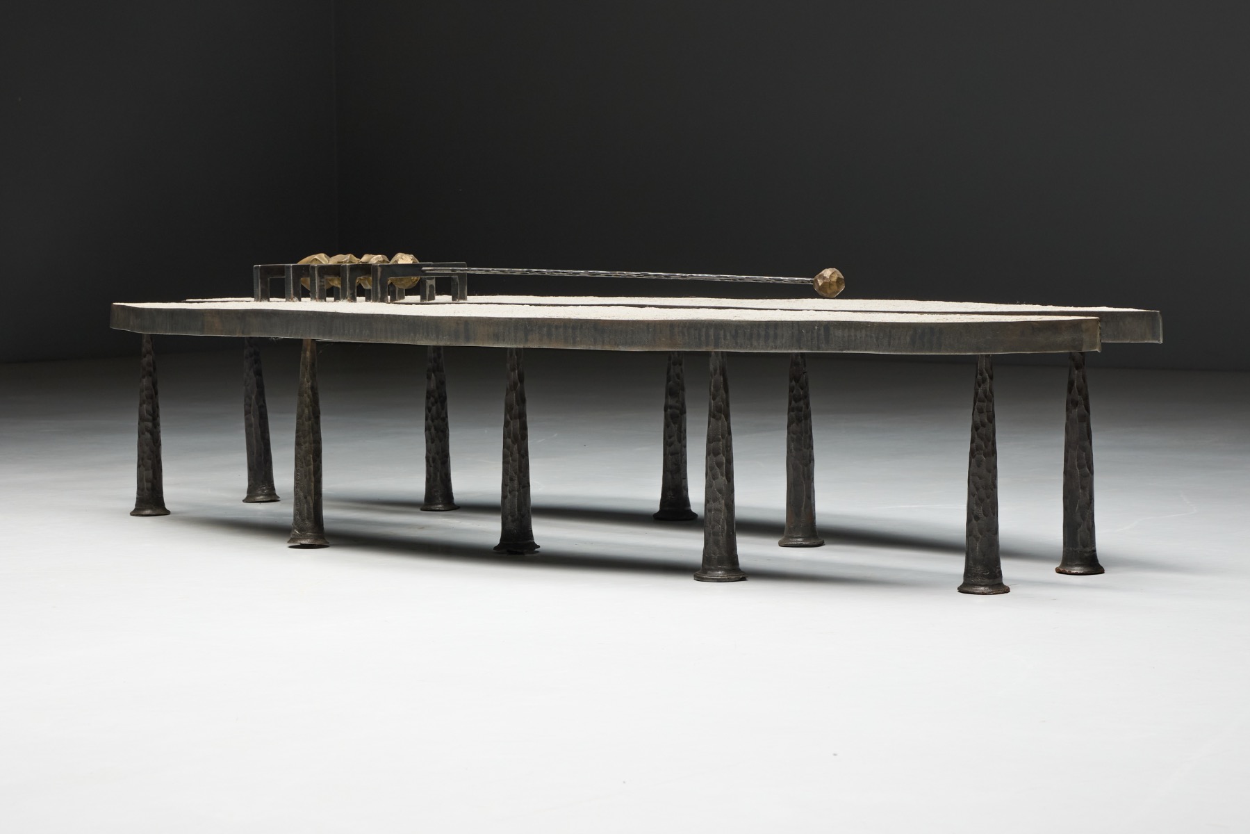Collectible contemporary brutalist coffee table by Thomas Serruys