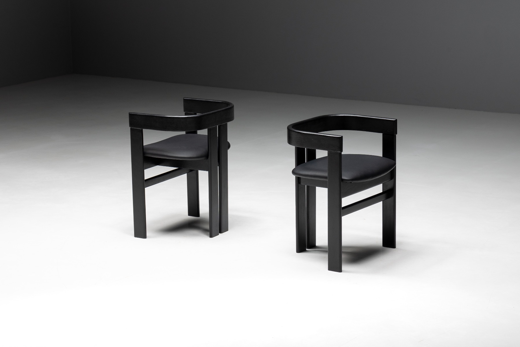Vintage dining chairs Pigreco by Tacchini