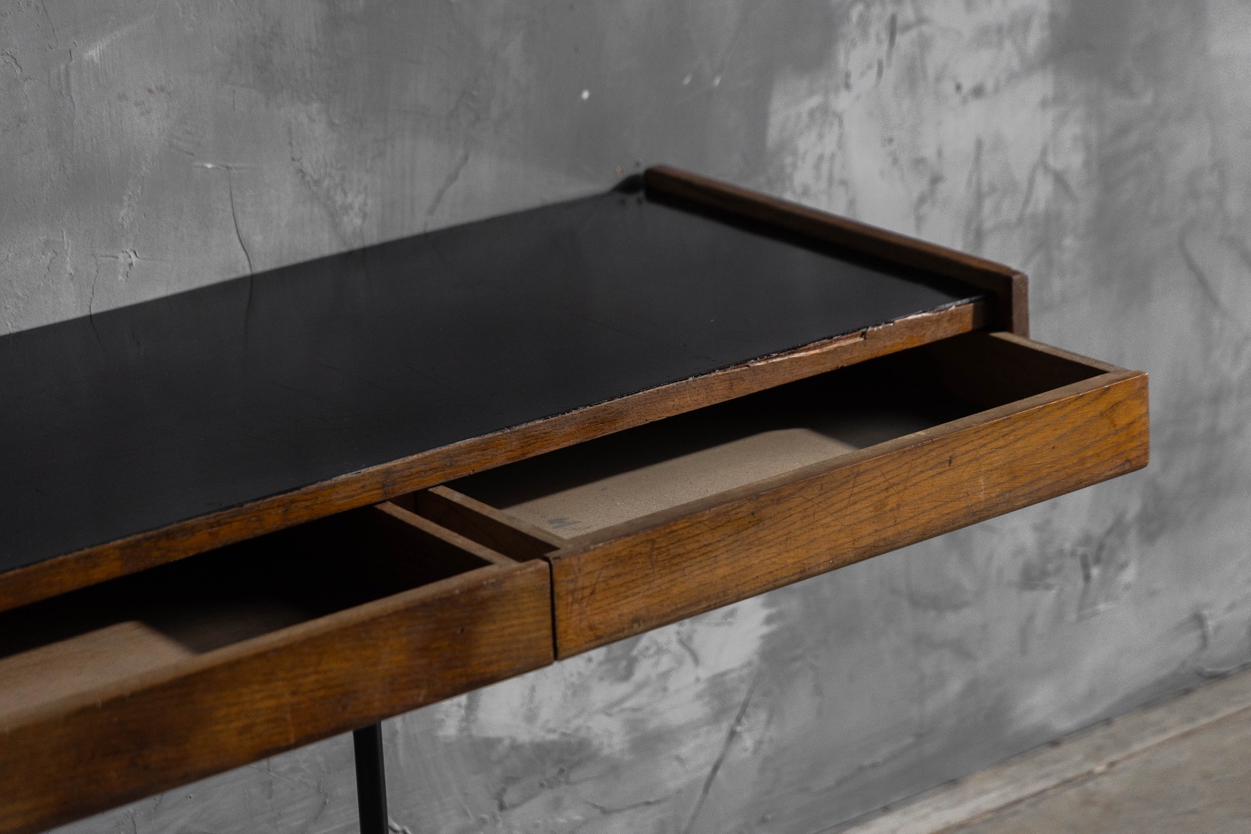 Vintage French modernist wall mounted console from the 1960s