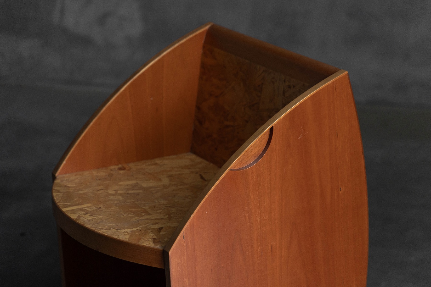 Abstract geometric chairs with postmodern design language