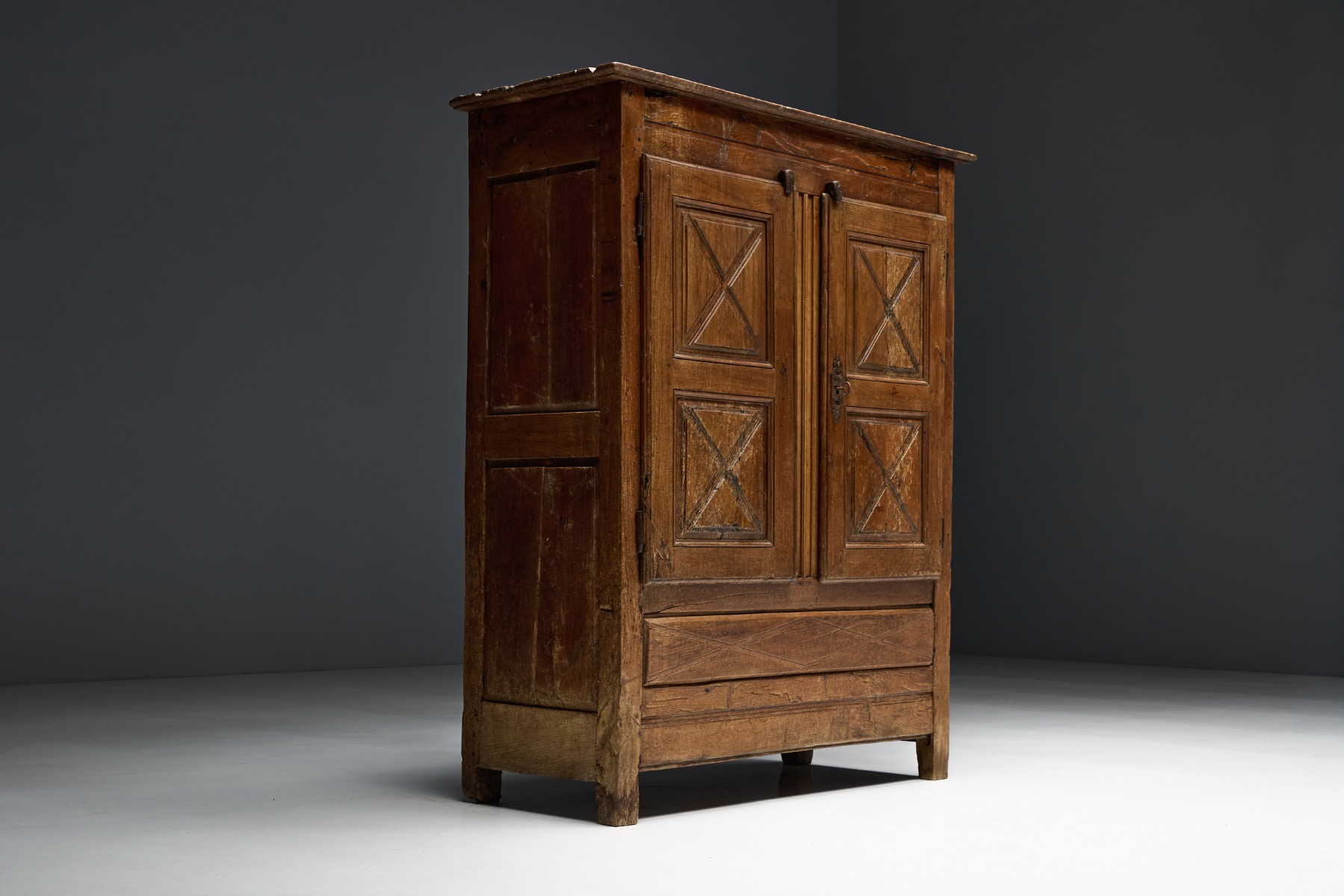 Antique Alpine cabinet reflecting rustic heritage