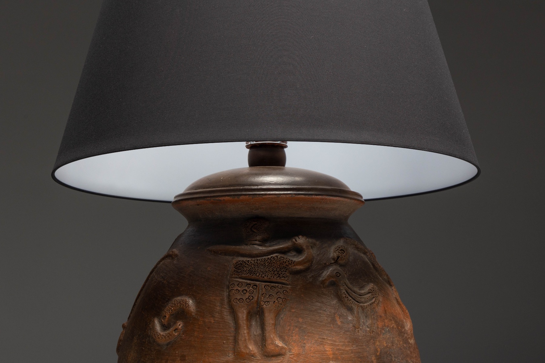 Artistic handmade ceramic table lamp with timeless design