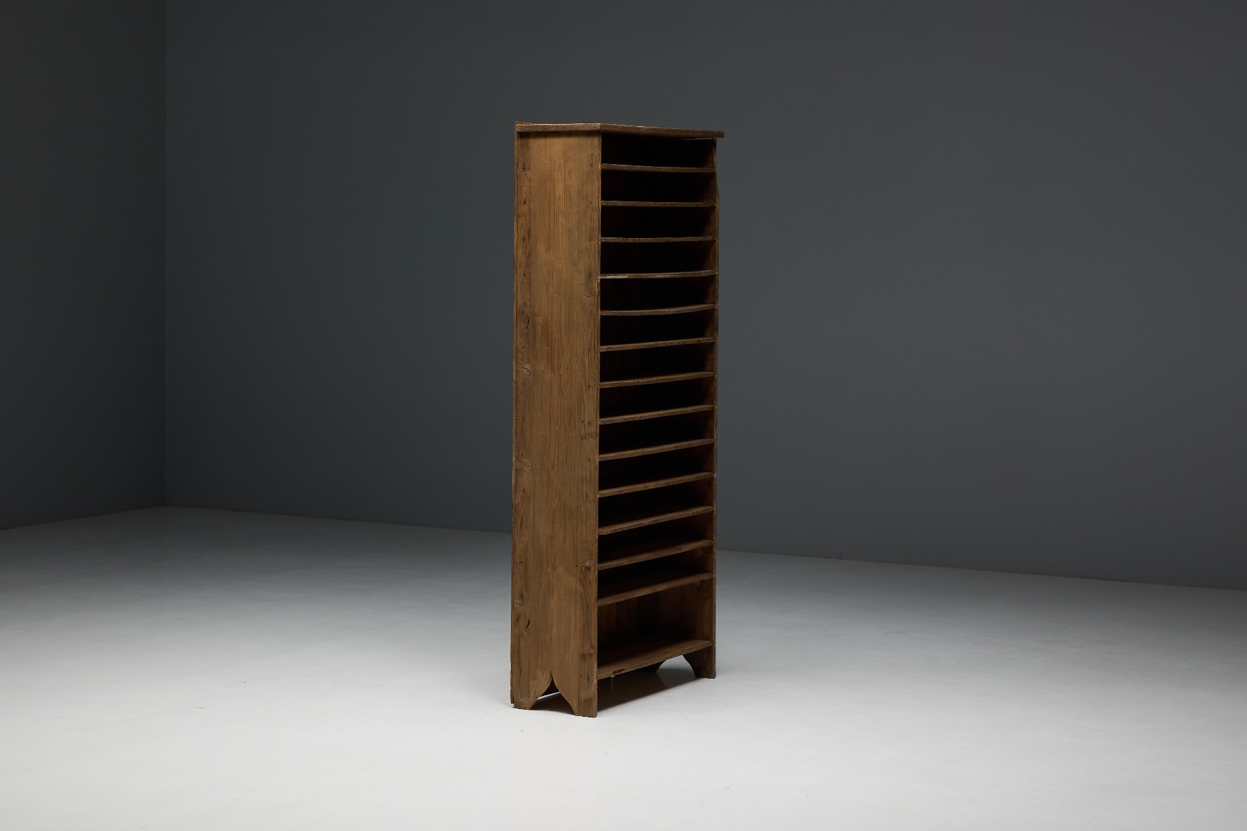 Classic 19th century rustic paper shelf