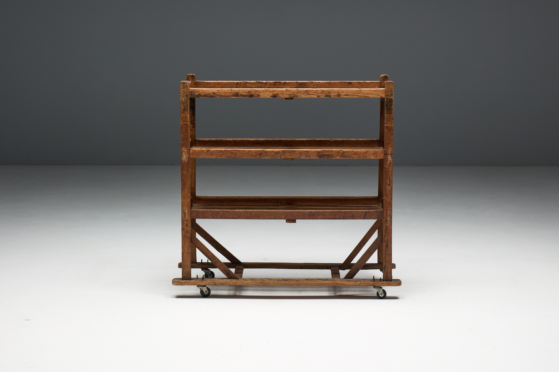Classic folk art bakery racks from the early 1900s