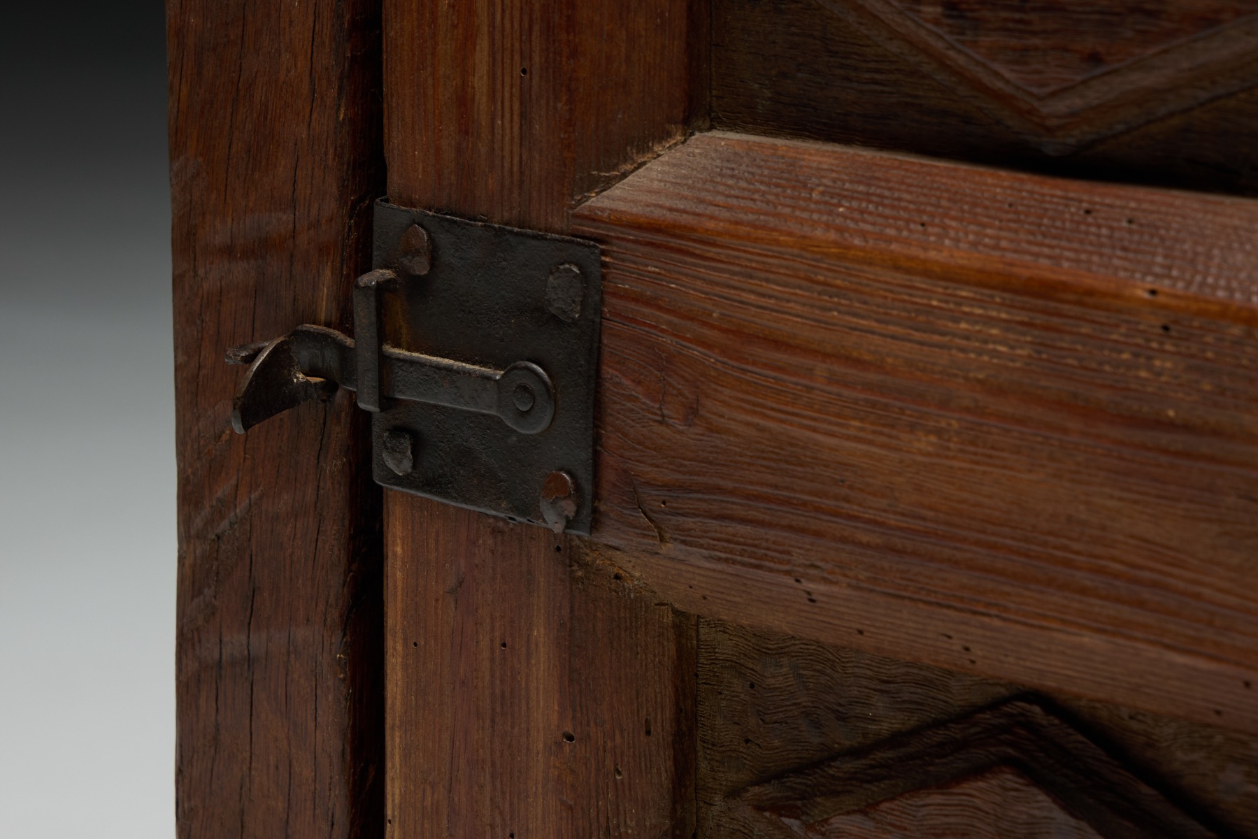 Collectible 19th century oak cabinet with authentic patina