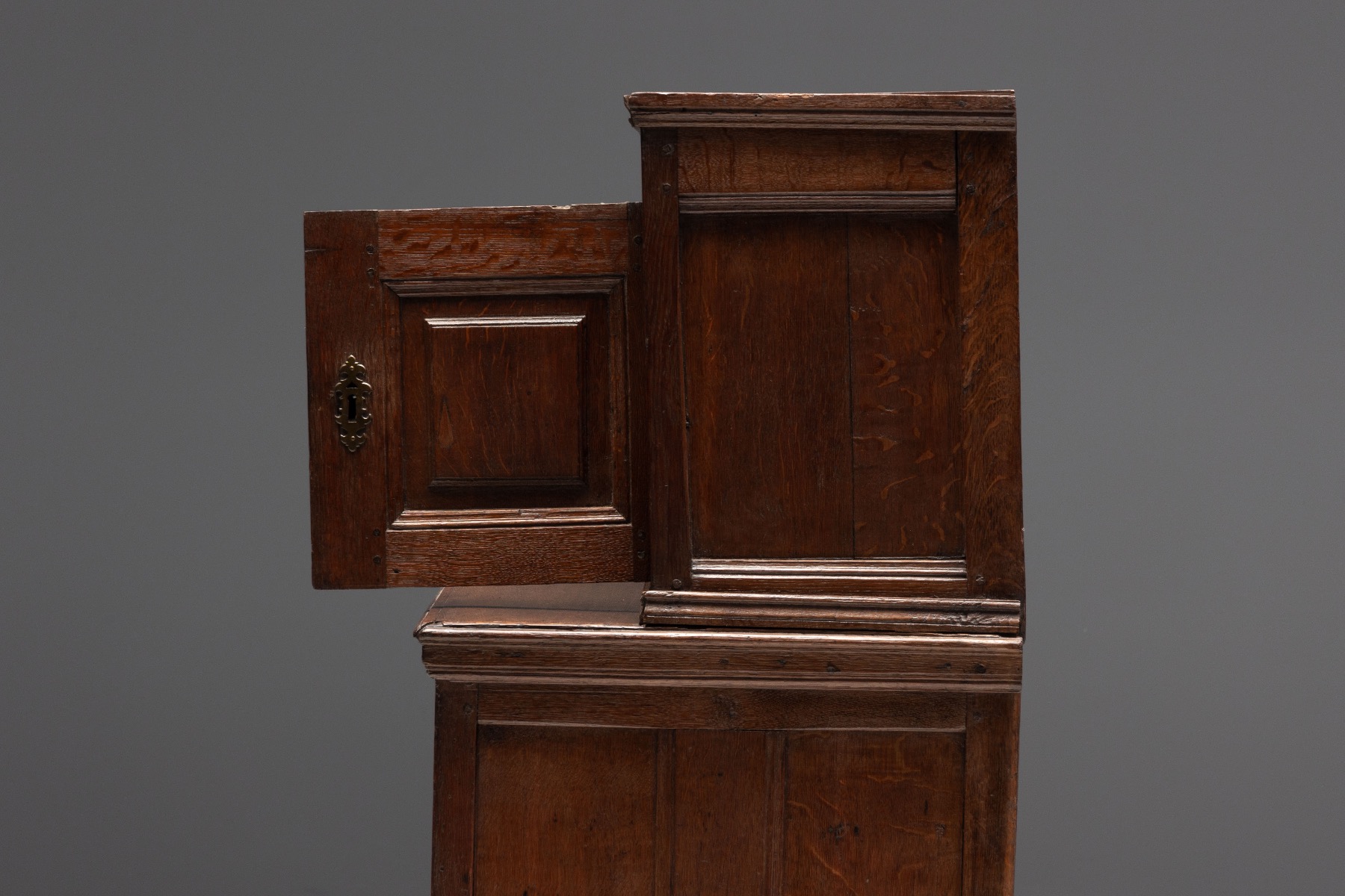 Collectible oak cabinet crafted in the 1700s