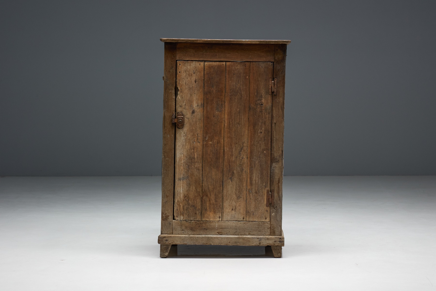 Collectible antique rustic cabinet from the 19th century