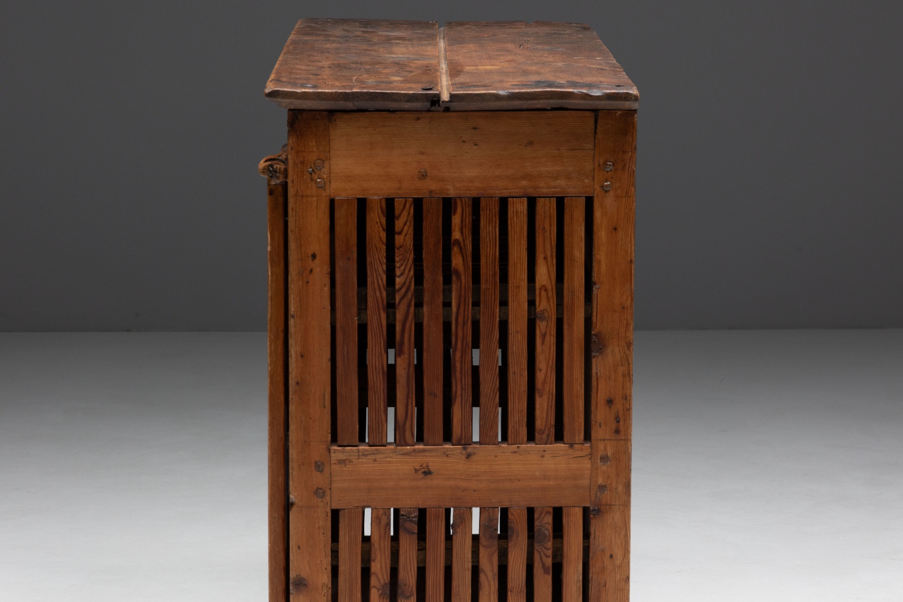 Heritage alpine drying cabinet with mountain provenance