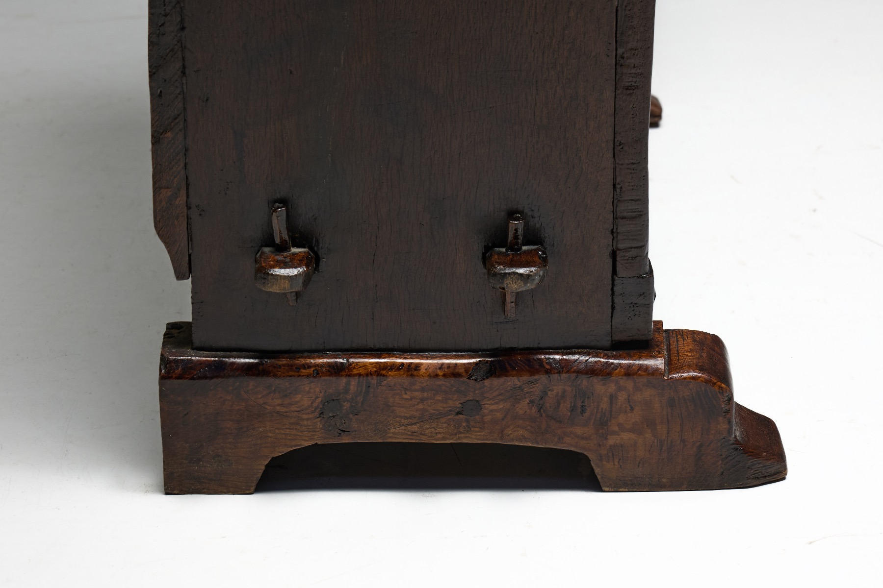 Heritage rustic storage cabinet in solid wood