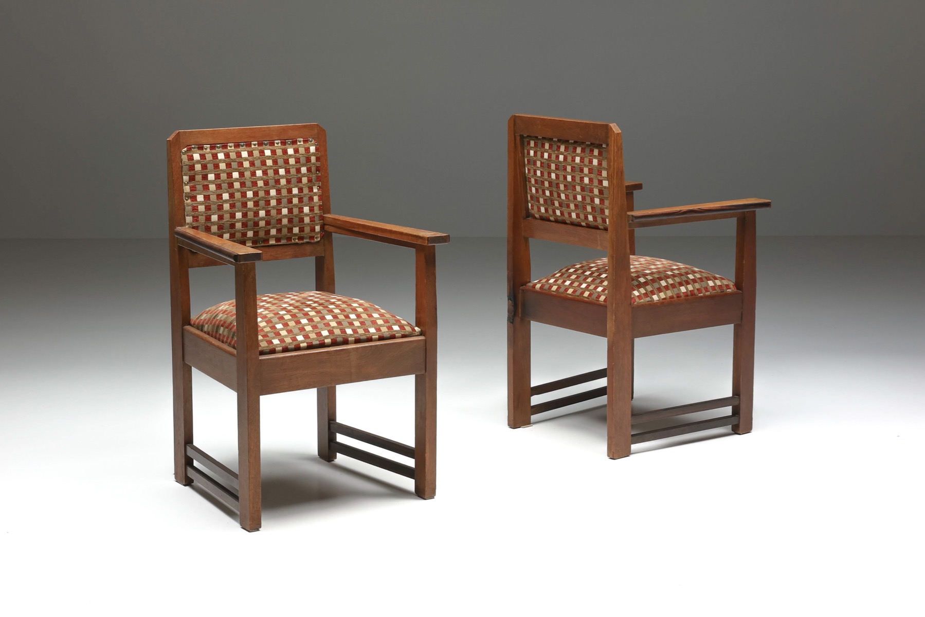 High end Dutch armchairs Amsterdam School