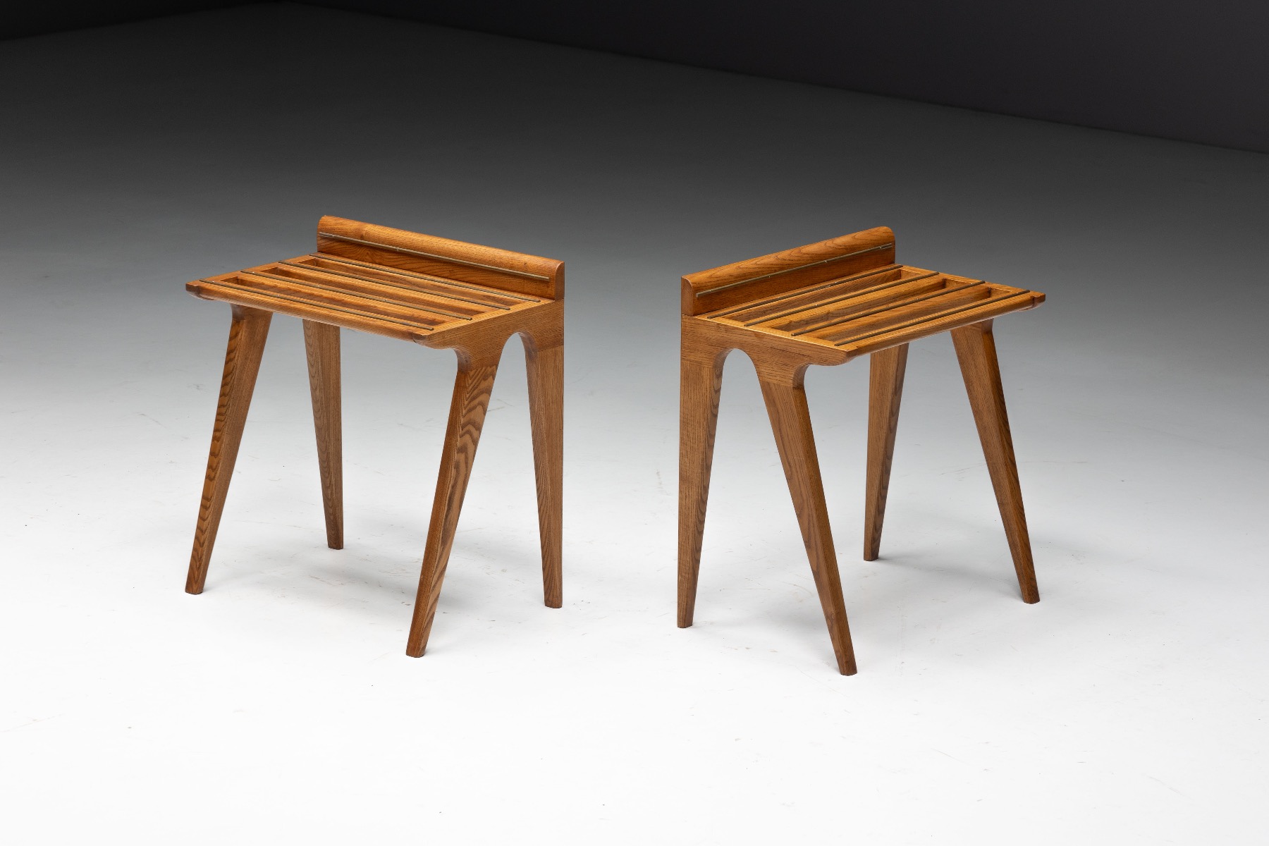 Hotel luggage rack by Gio Ponti reflecting Italian modernism