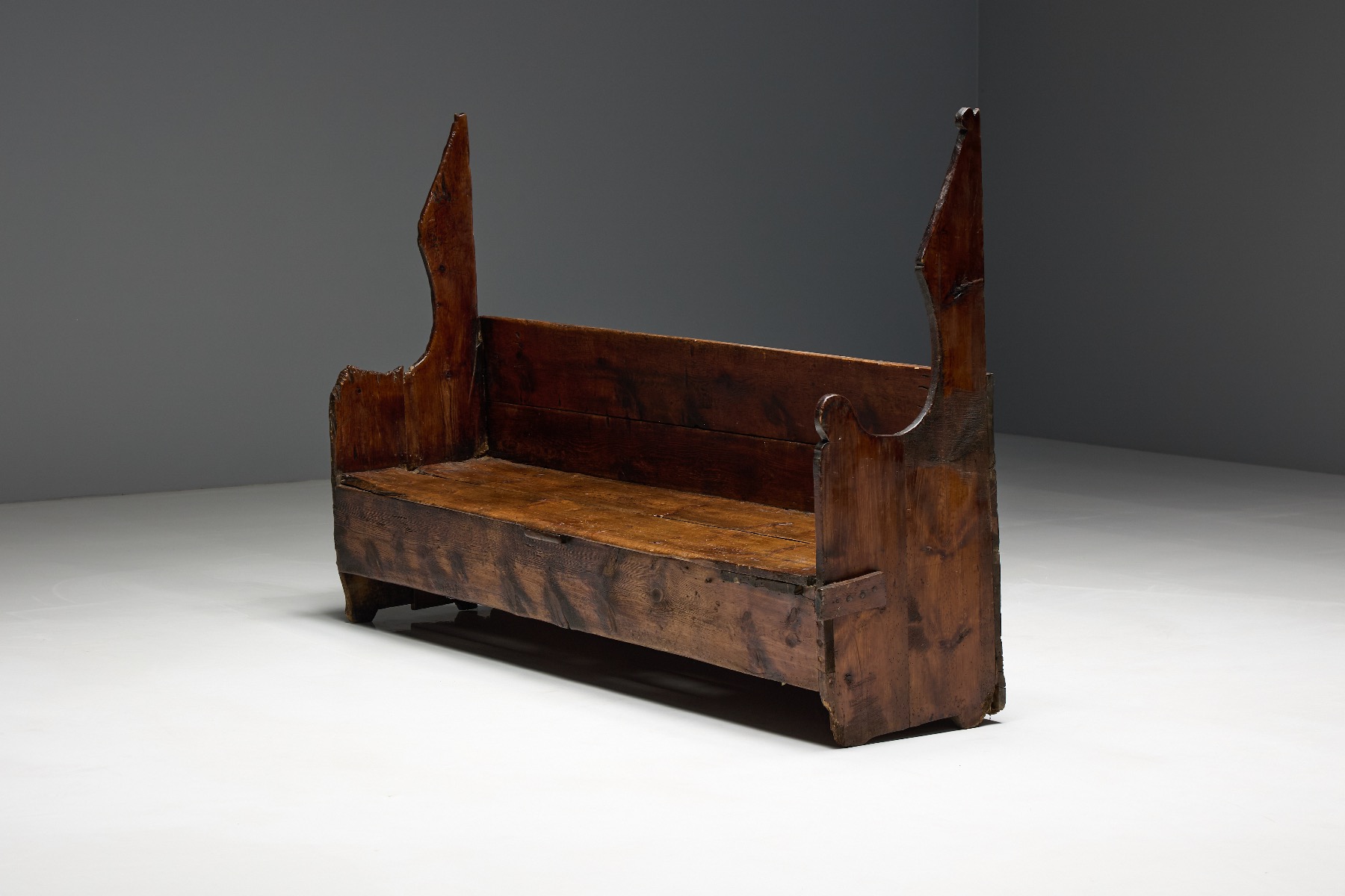 Old country bench from the 18th century