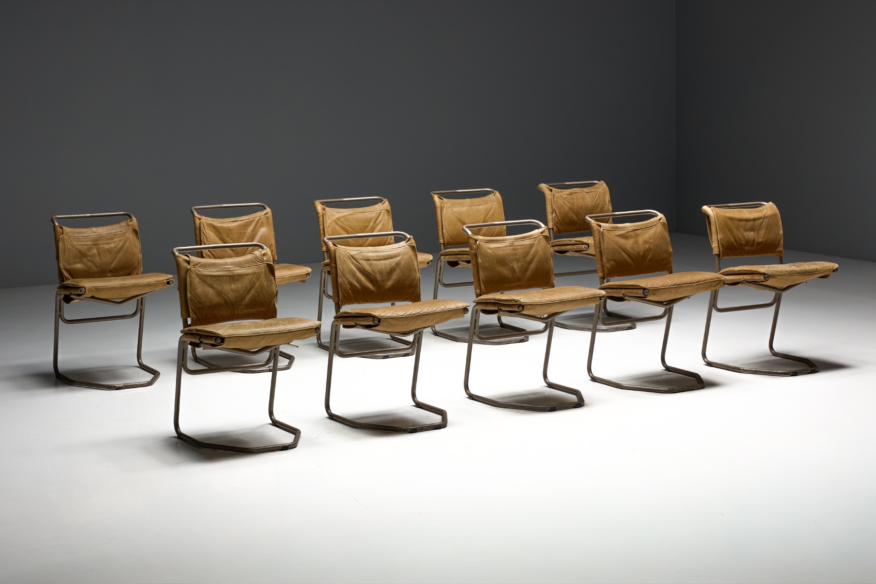 Set of dining chairs designed by Raymond Rombouts in the 20th century