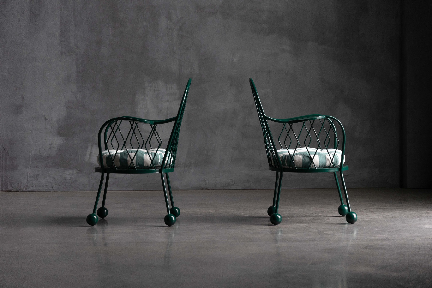 Sculptural garden seating from the mid century era