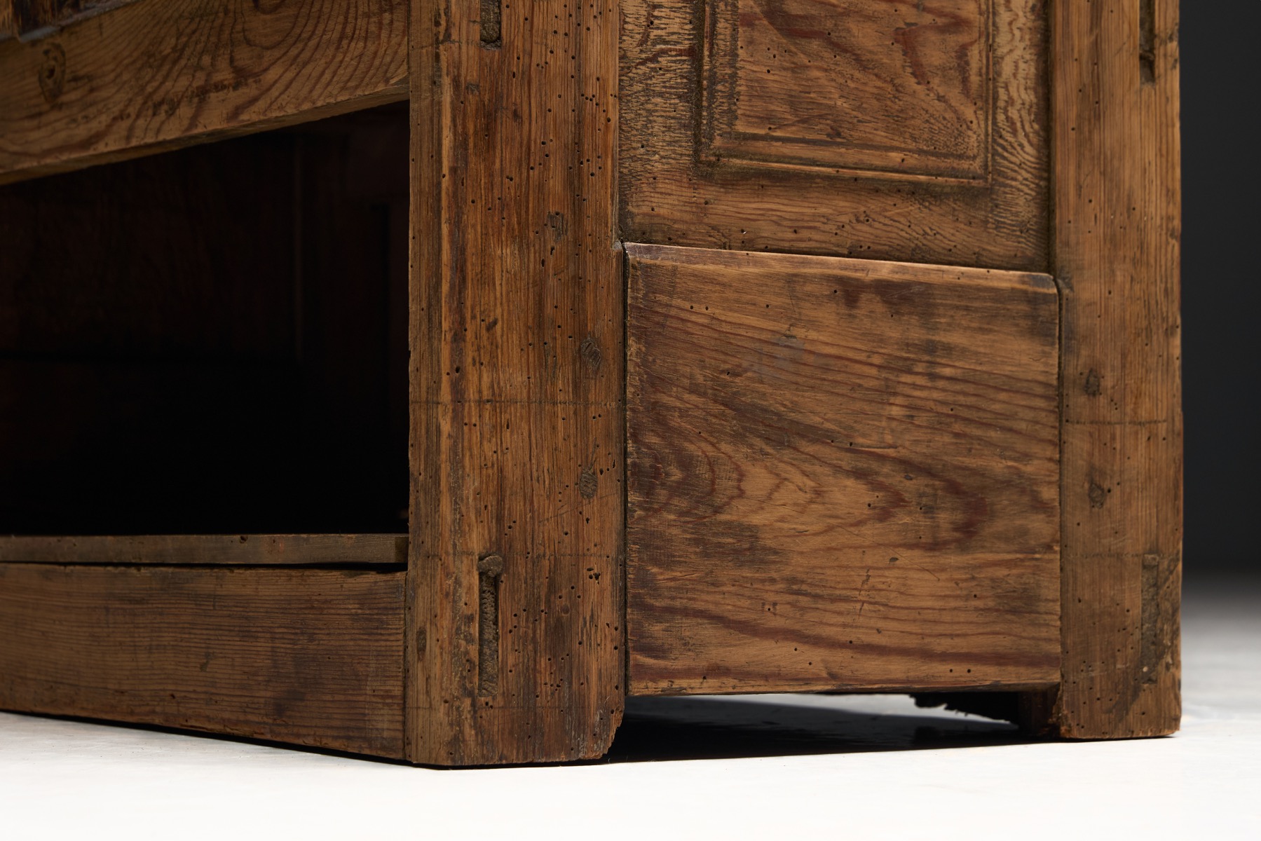 Vernacular rural food pantry cabinet with practical layout