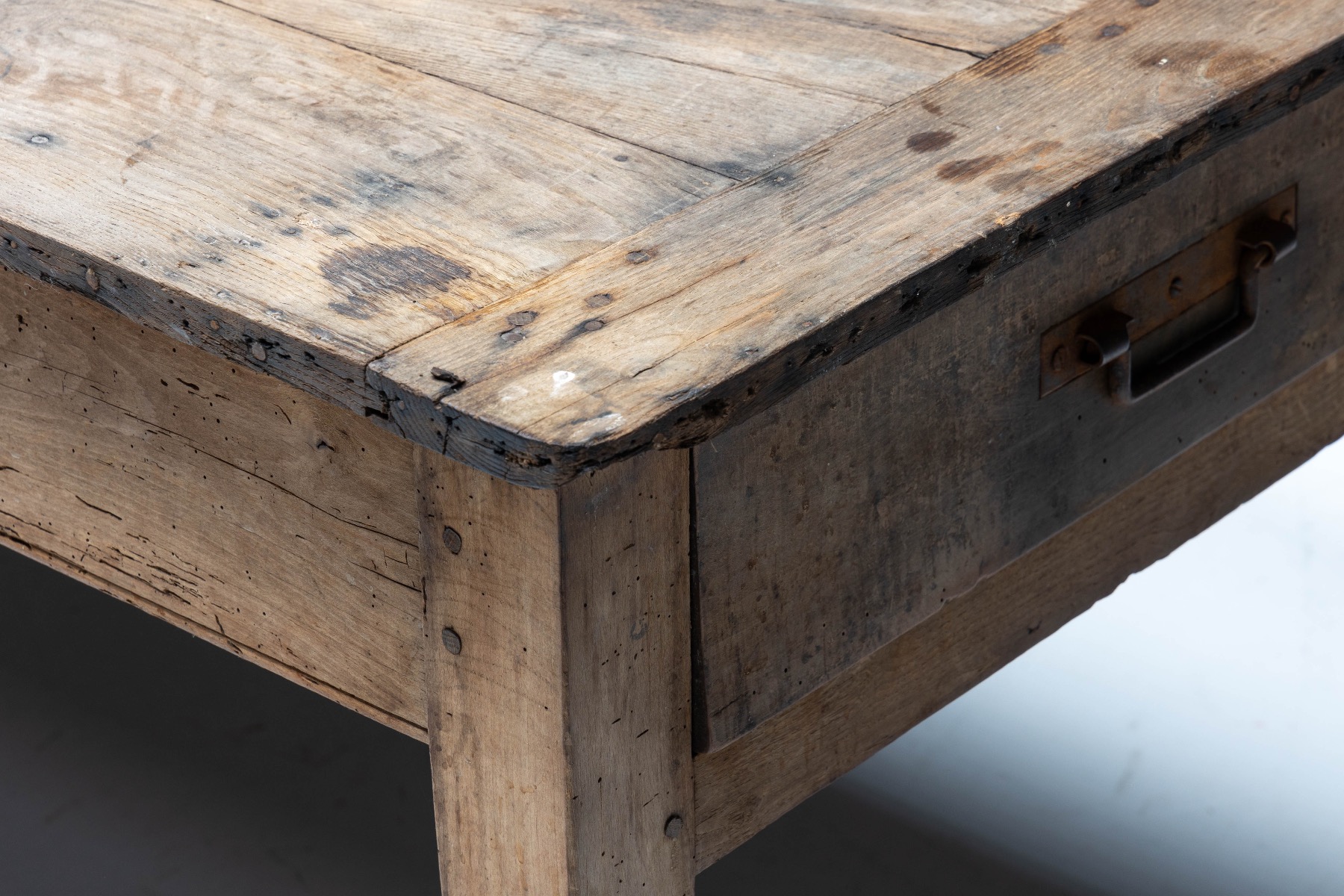 1800s rural wooden table