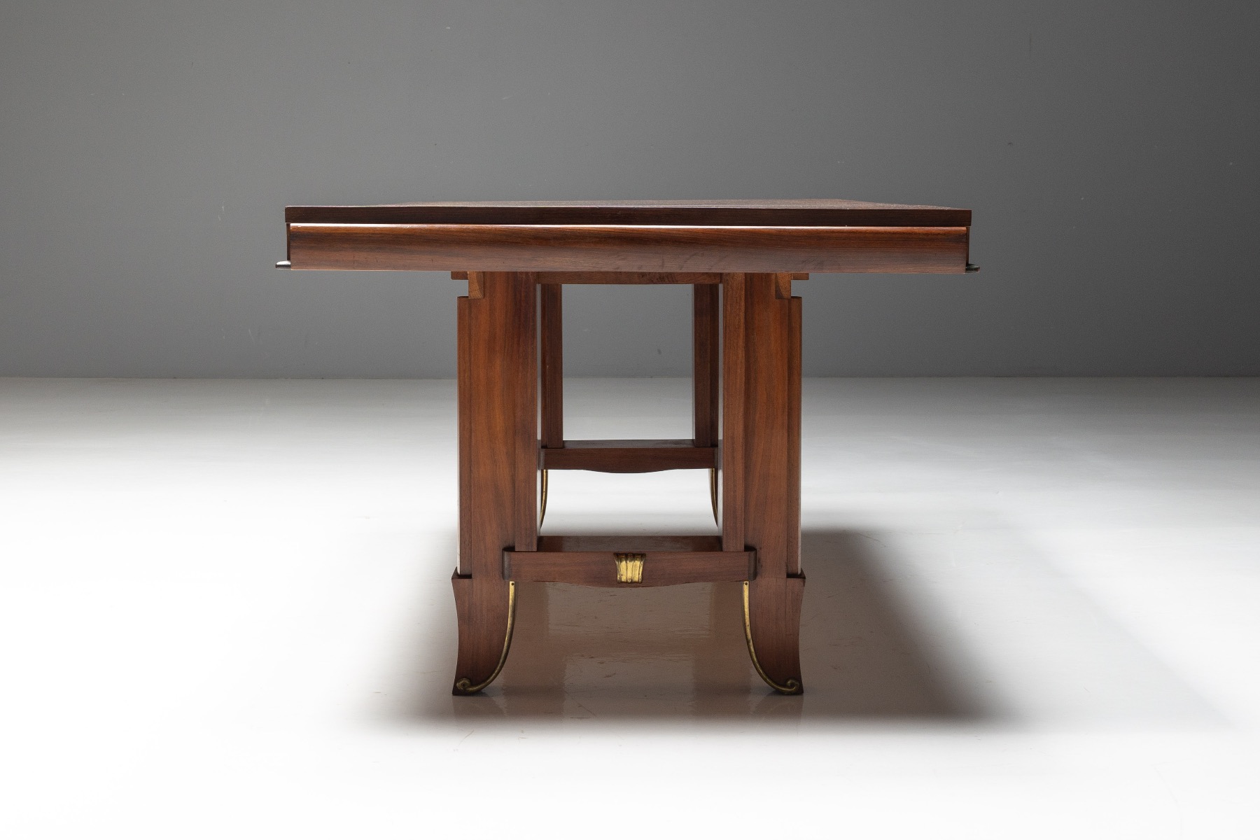Art Deco dining table architectural proportions