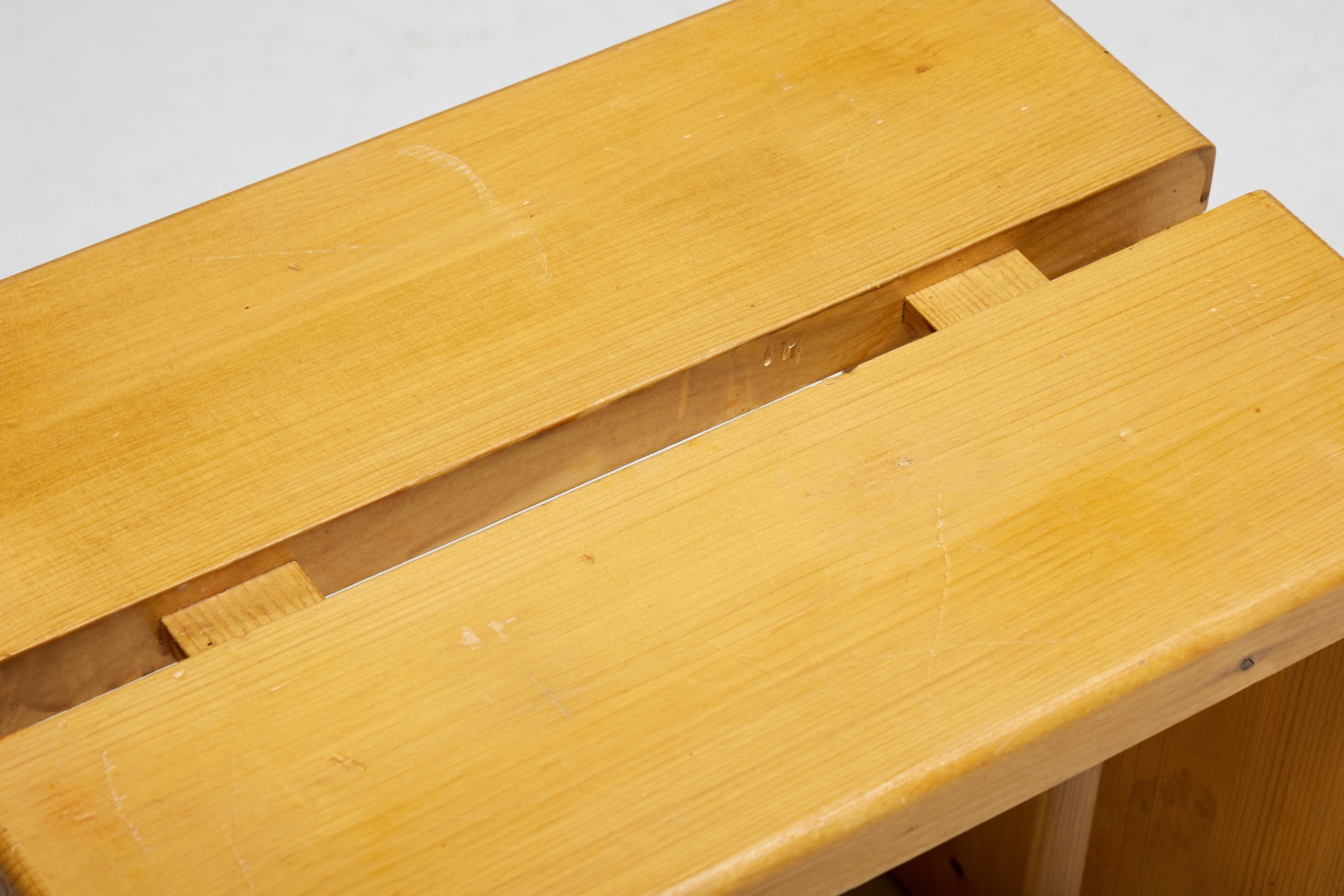 Authentic Les Arcs stools by Charlotte Perriand from the 1960s