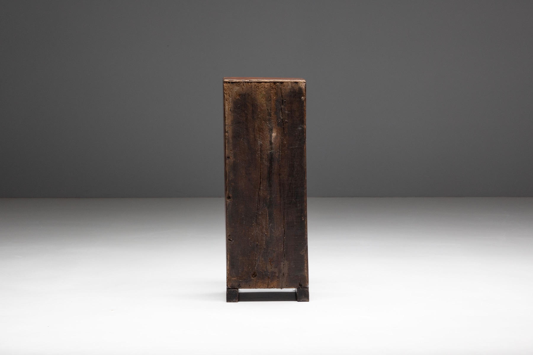Authentic rustic wabi sabi cabinet from the 19th century