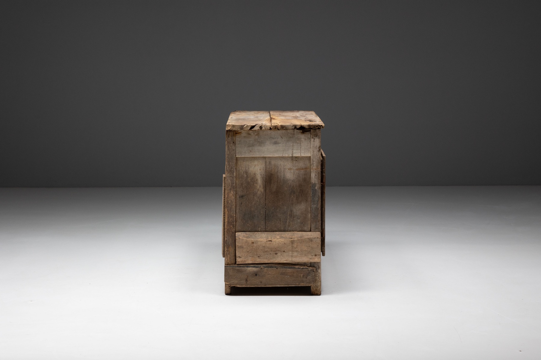 Authentic rustic wabi sabi cabinet from the 19th century