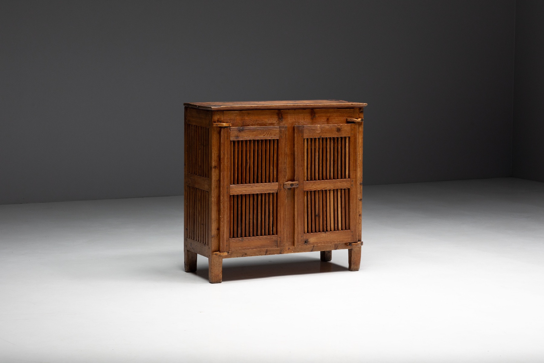 Collectible antique alpine tommière cheese cabinet