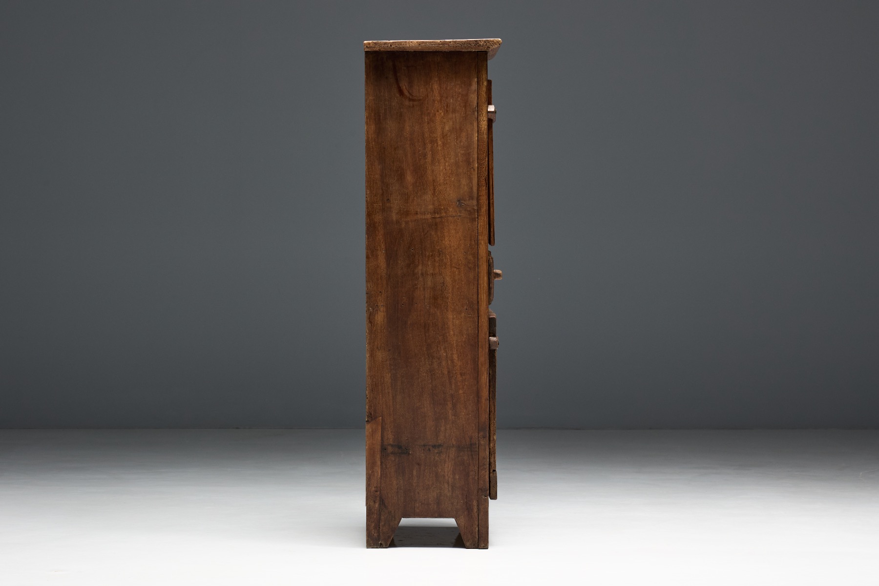 Collectible 19th century rustic folk art cabinet
