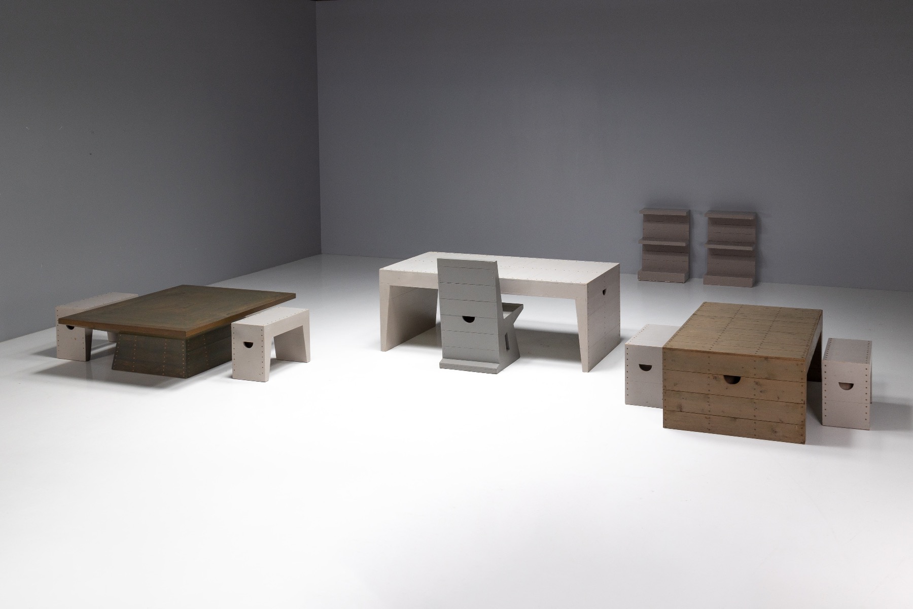 Dutch monastic wood coffee table