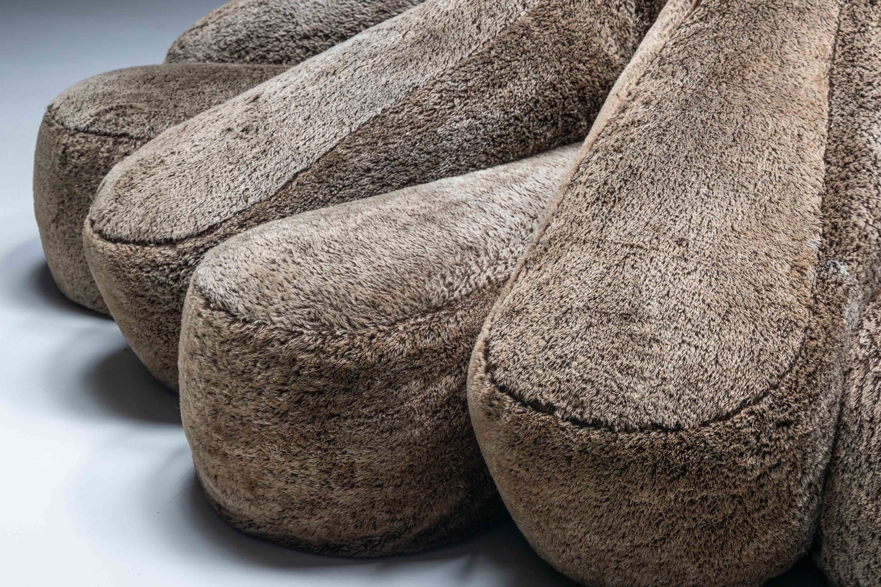 Edra Aster Papposus sofa with organic silhouette and volume