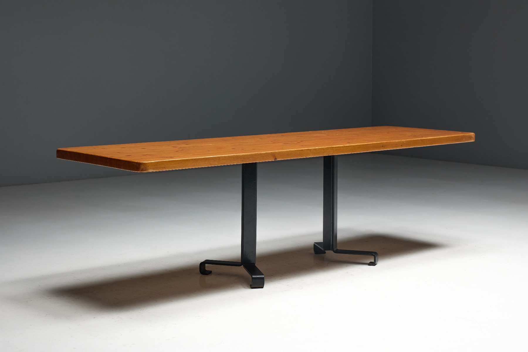 European modernist dining table by Charlotte Perriand