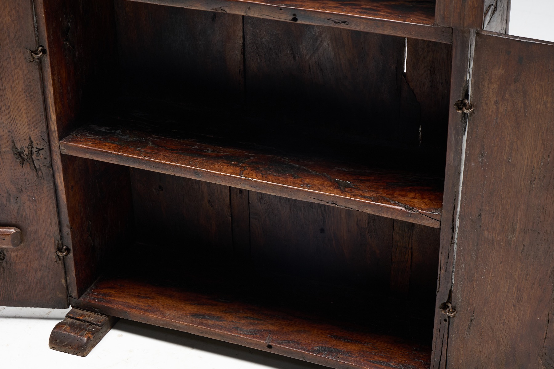 Folk vernacular art populaire cabinet with honest materials
