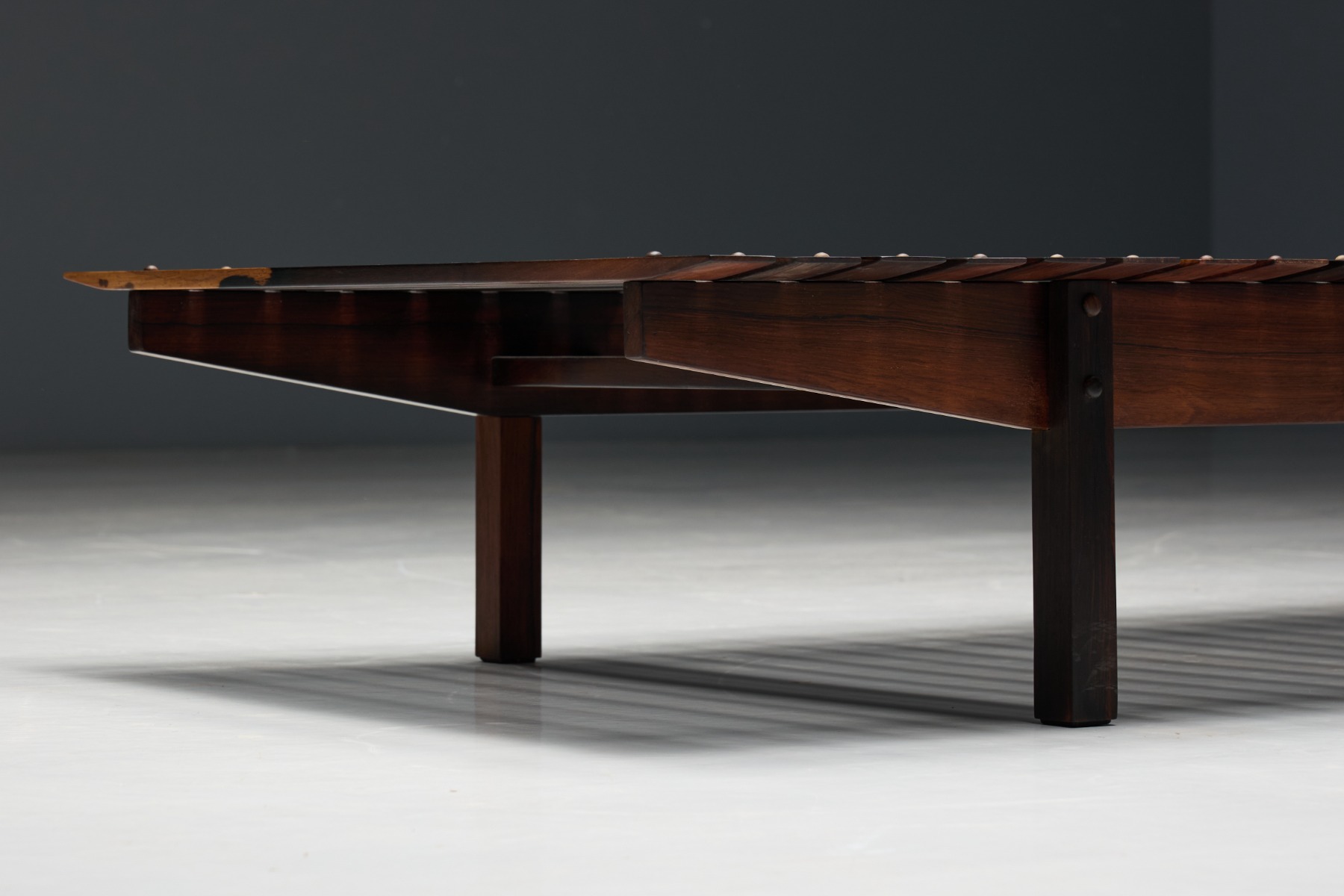 Gallery level Brazilian modern bench