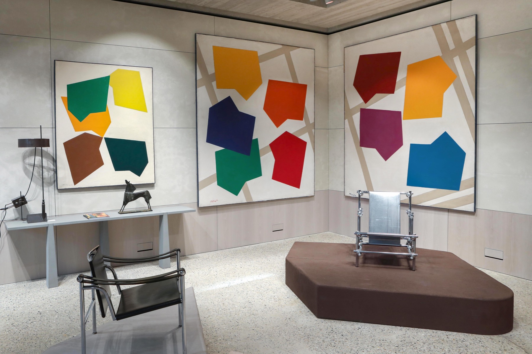 Gallery style abstract painting by Rene Roche on canvas