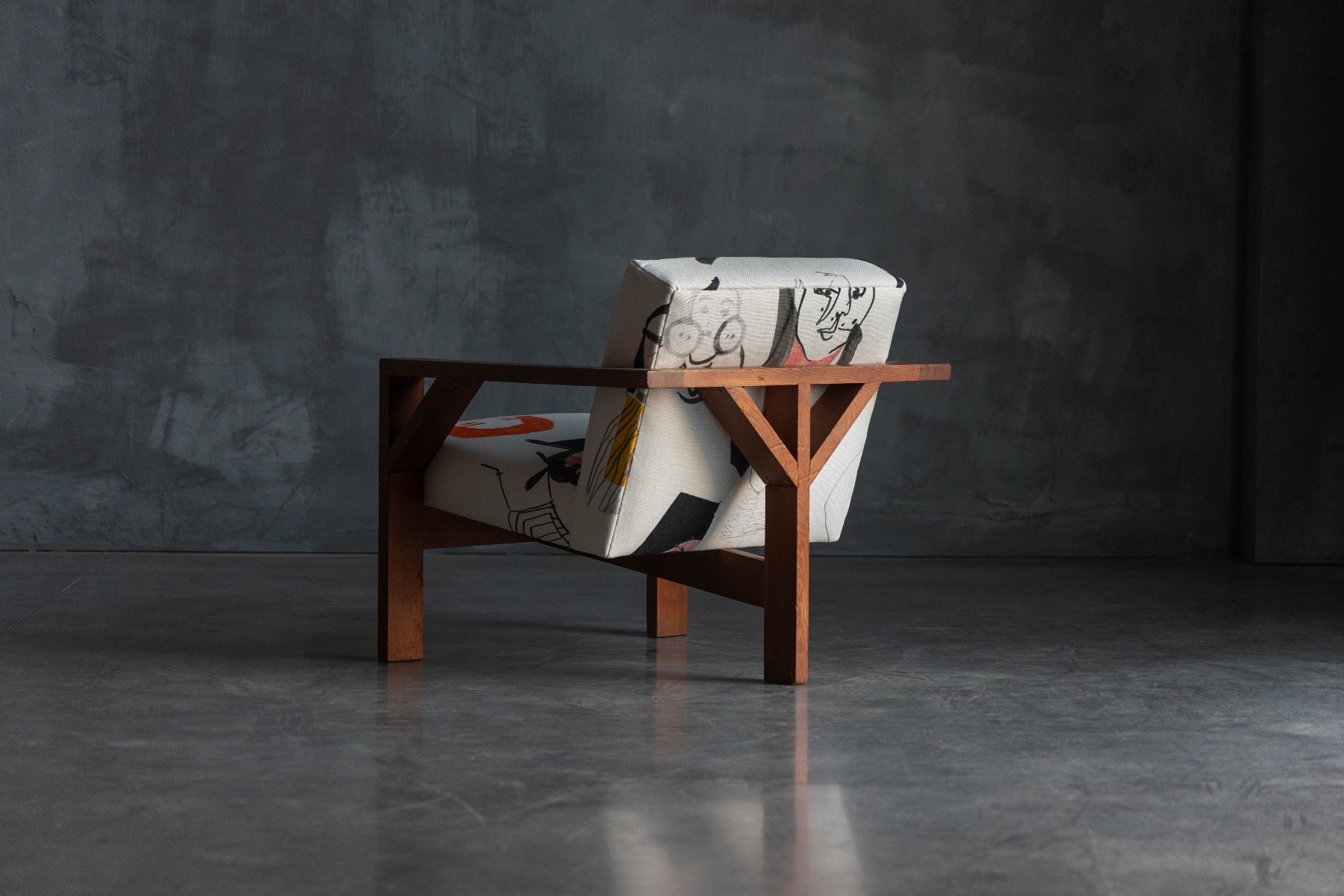 Iconic Dutch modernist chair from the 1960s design