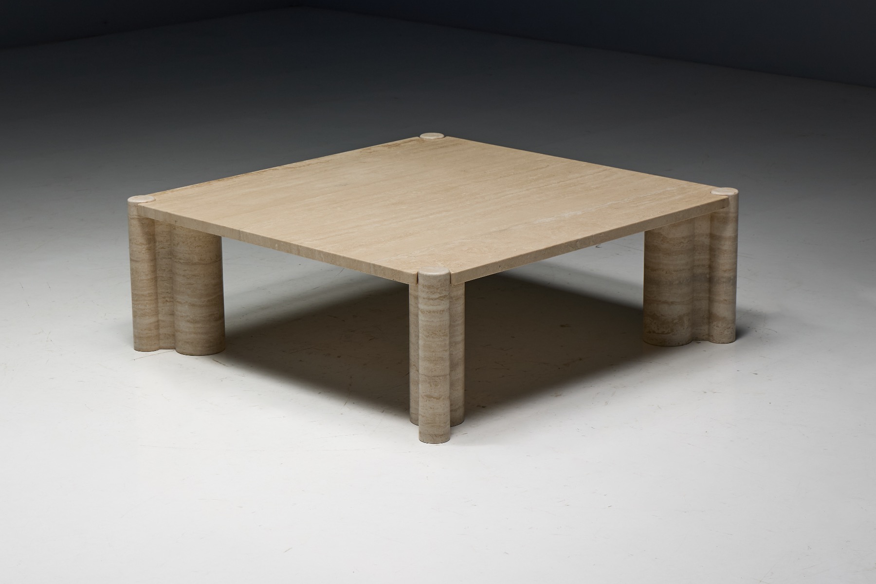 Mid century travertine coffee table