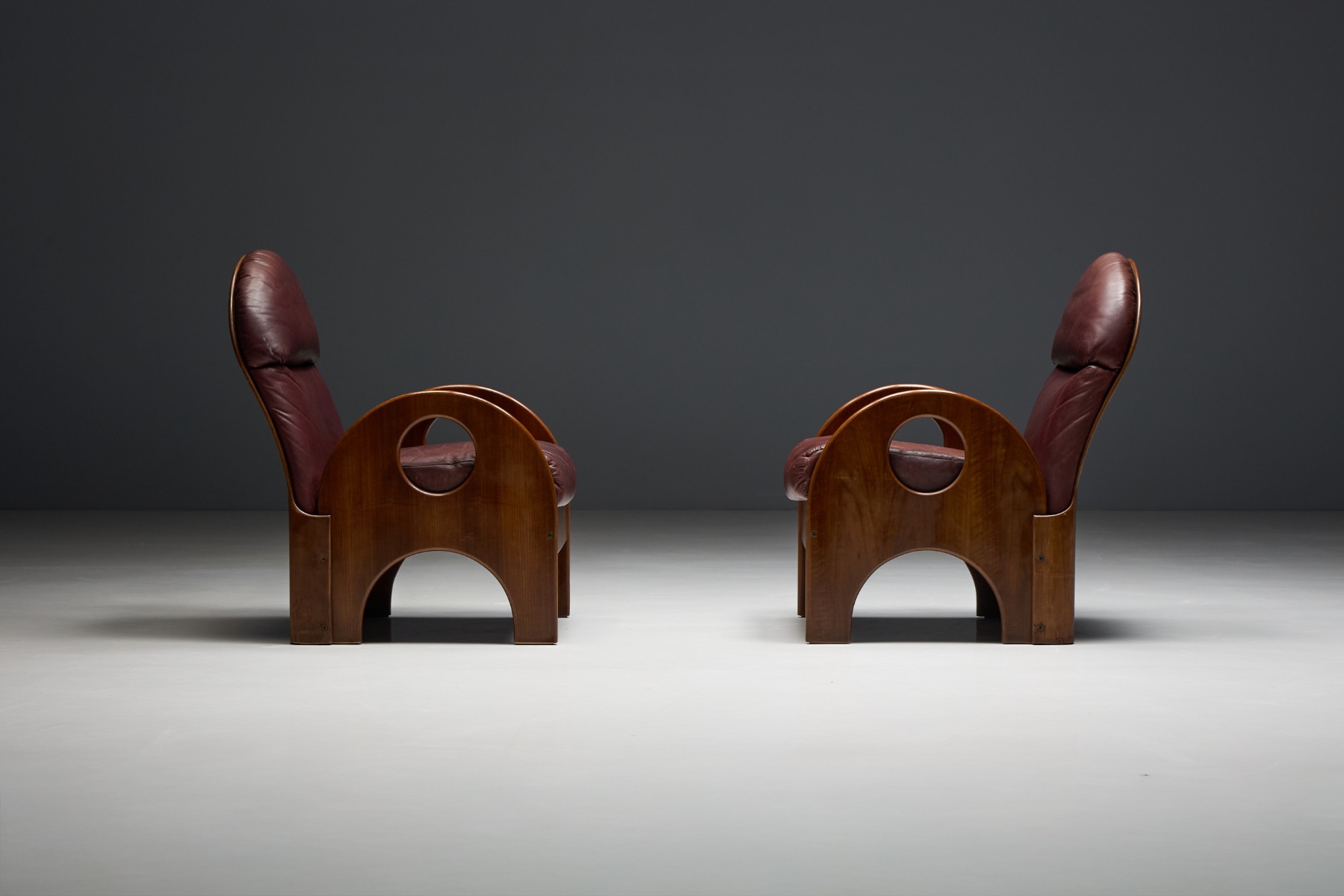 Modern Italian easy chair designed by Gae Aulenti