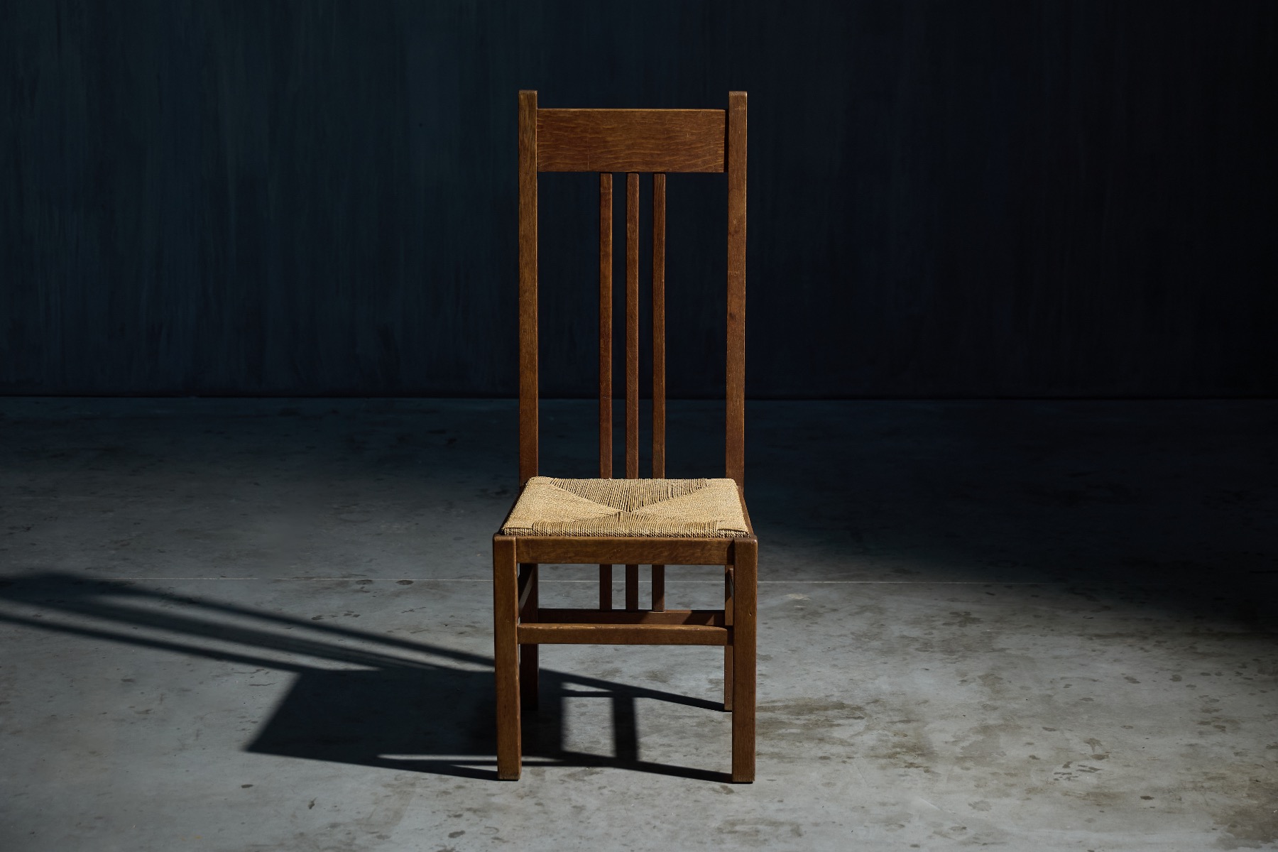 Museum level Dutch modernist high back chairs