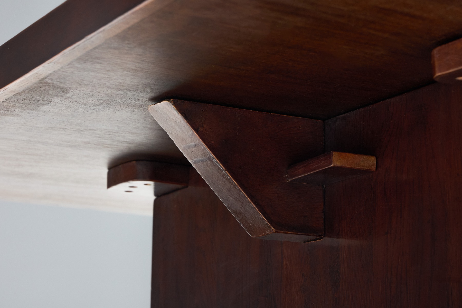 Bamboo coffee table emphasizing natural form and material