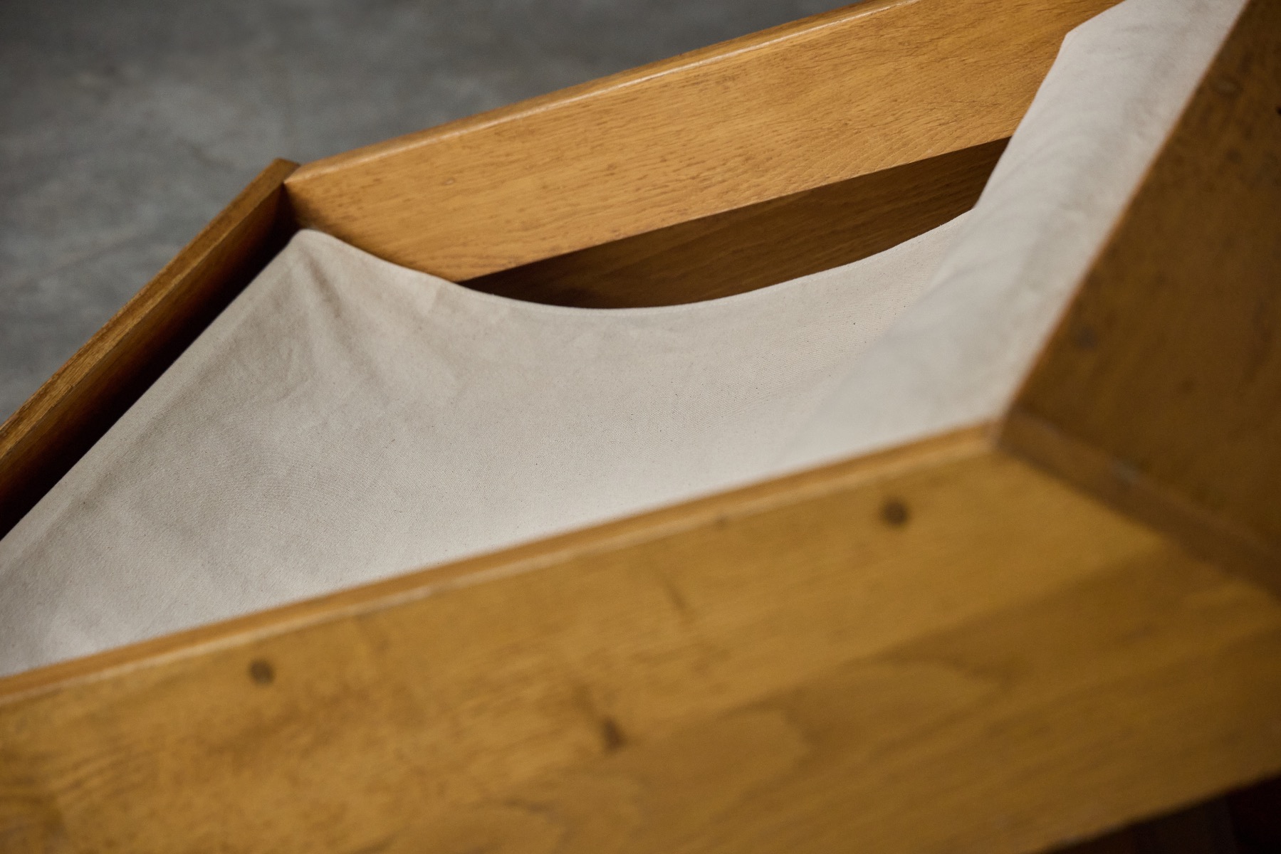 Refined modernist wood armchairs