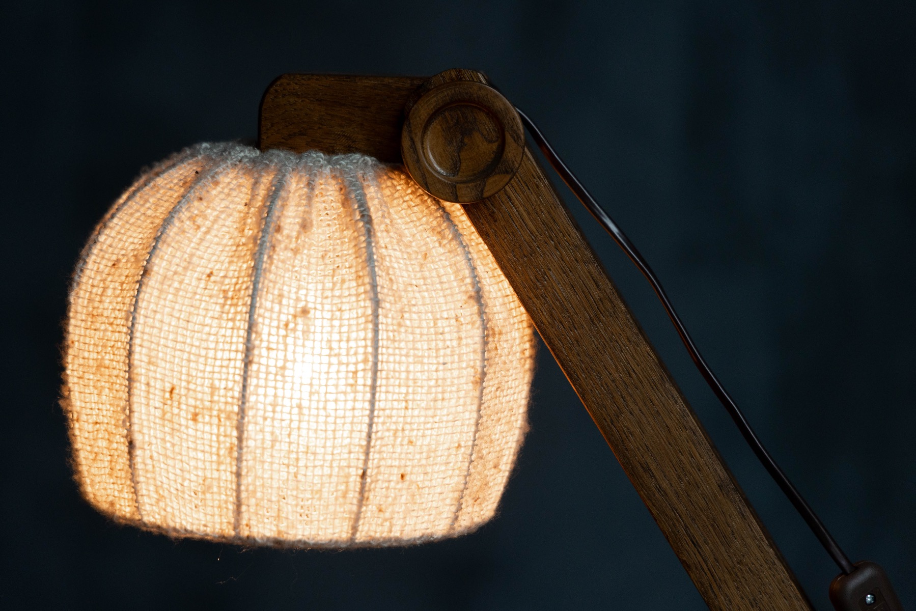 Collectible 1960s brutalist lamp with strong silhouette