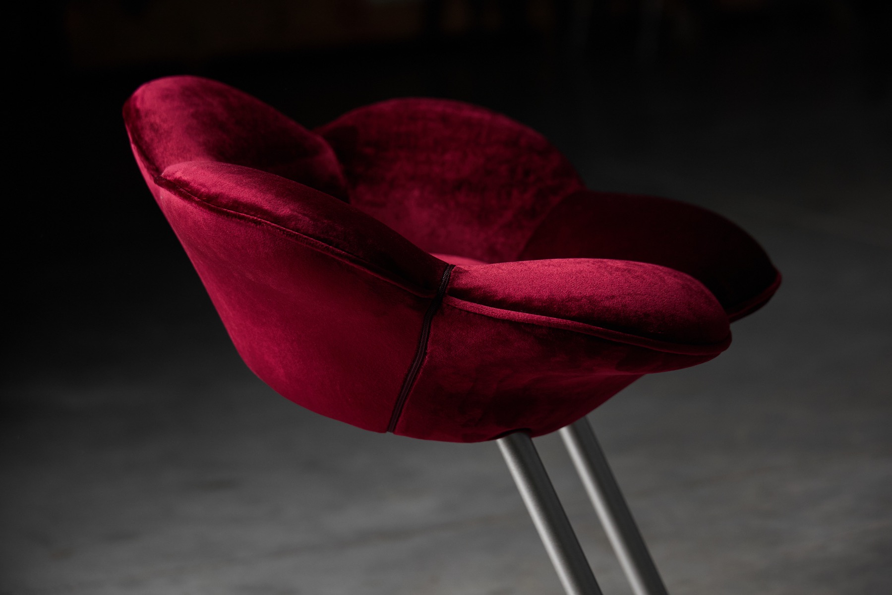 Decorative designer stool with floral shape