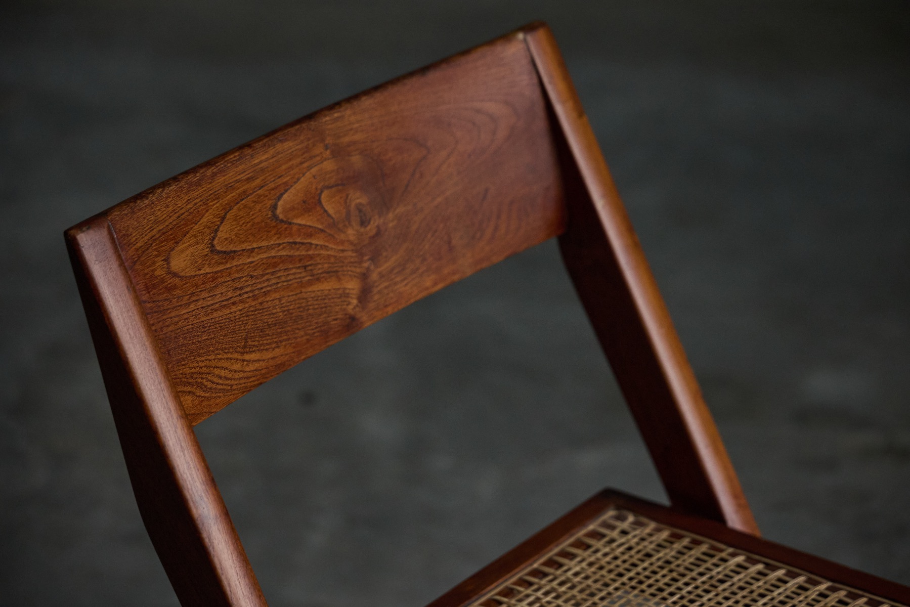 Utilitarian library chair with honest construction